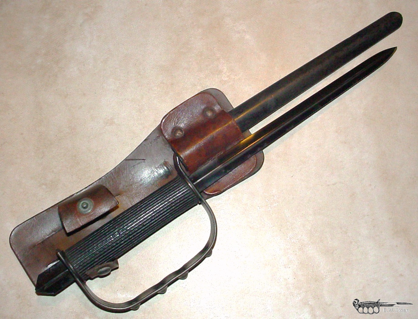 OSS Knuckle Knife from 1873 US Springfield Bayonet